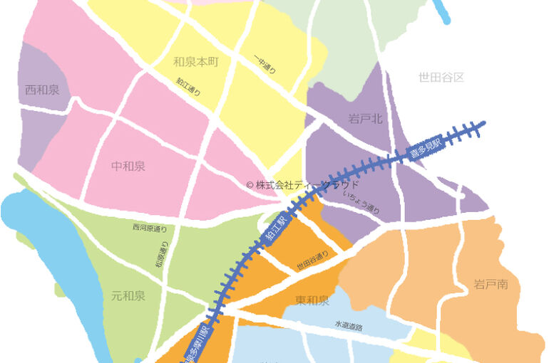 狛江市マップ
